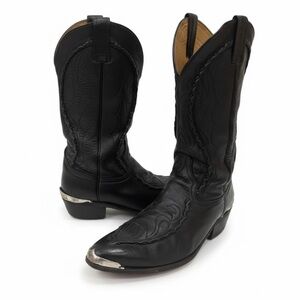 Dan Post Phoenix 26660 Black Leather Boots Size 10D